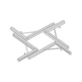 Ensemble de cravates de Coffrage 15/45 CM