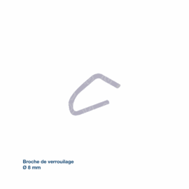 Broche de verrouillage 8 mm