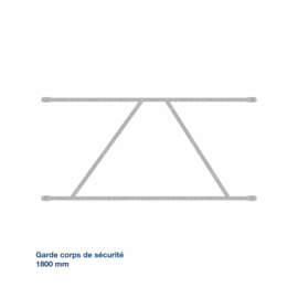 Garde corps de sécurité 1800 mm