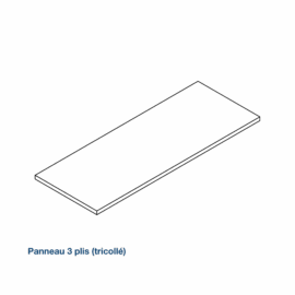 Panneau 3 plis (tricollé)